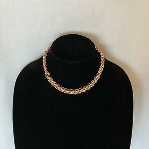 Open Edit textured wheat-chain necklace